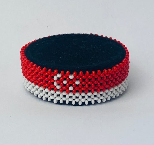 Singopore flag hand made fosbrace beads bracelet