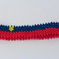 Liechtenstein  flag hand made fosbrace beads bracelet