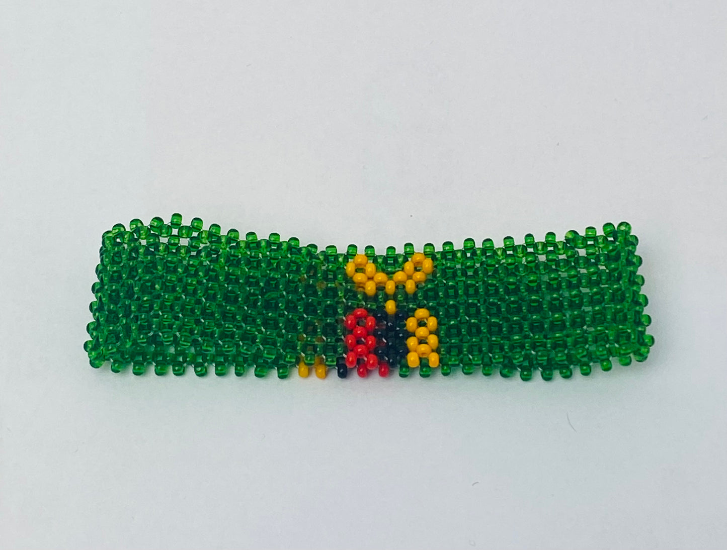 Zambia flag hand made fosbrace beads bracelet