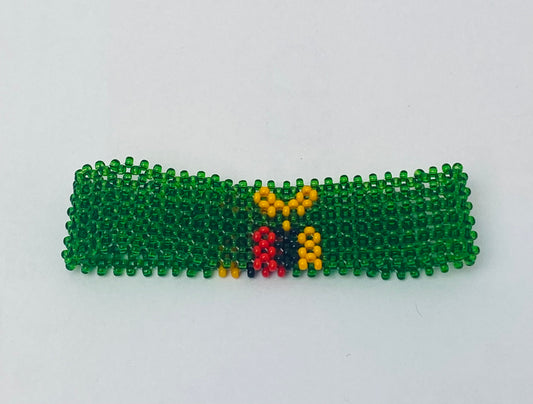 Zambia flag hand made fosbrace beads bracelet