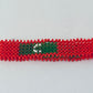 Maldives flag hand made fosbrace beads bracelet