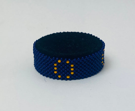 Europe union flag hand made fosbrace beads bracelet