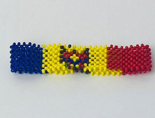 Moldova flag hand made fosbrace beads bracelet