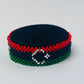 Libya flag hand made fosbrace beads bracelet