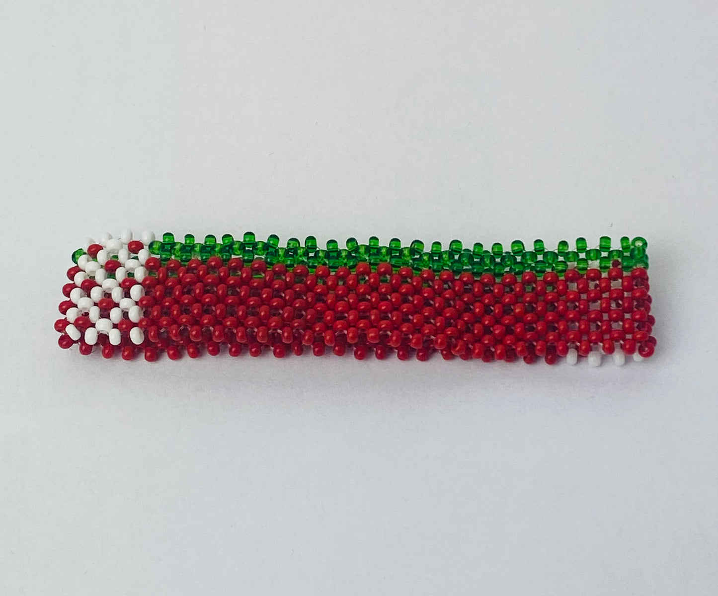 Belarus flag hand made fosbrace beads bracelet