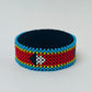 Swaziland flag hand made fosbrace beads bracelet