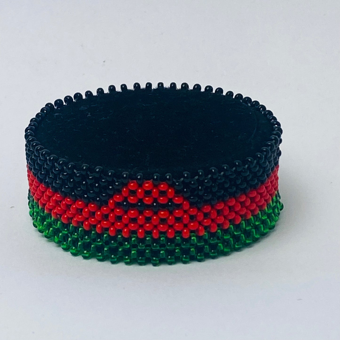 Malawi flag hand made fosbrace beads bracelet