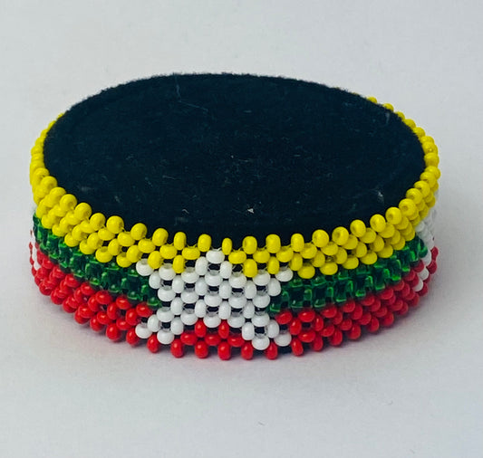 Maynmar flag hand made fosbrace beads bracelet