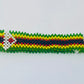 Zimbabwe flag hand made fosbrace beads bracelet