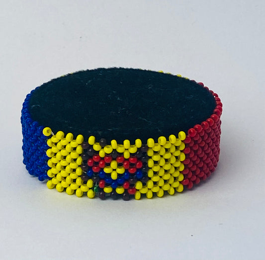 Moldova flag hand made fosbrace beads bracelet