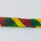 Congo republic flag hand made fosbrace beads bracelet