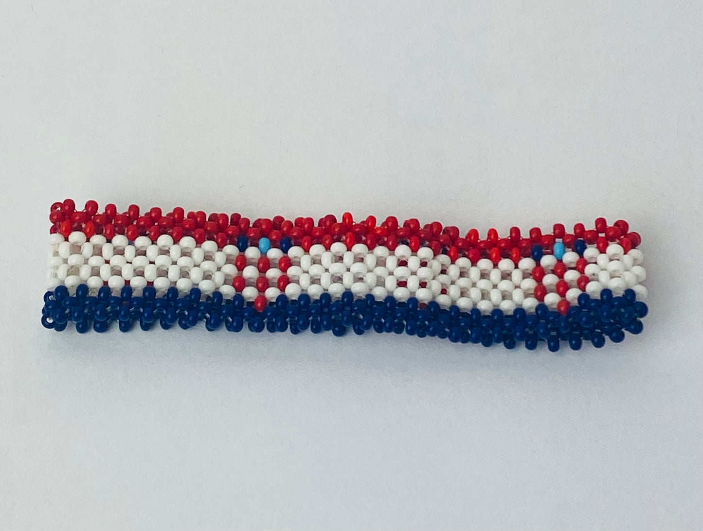 Croatia flag hand made fosbrace beads bracelet