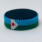 Djbouti flag hand made fosbrace beads bracelet