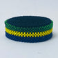 Gabon flag hand made fosbrace beads bracelet