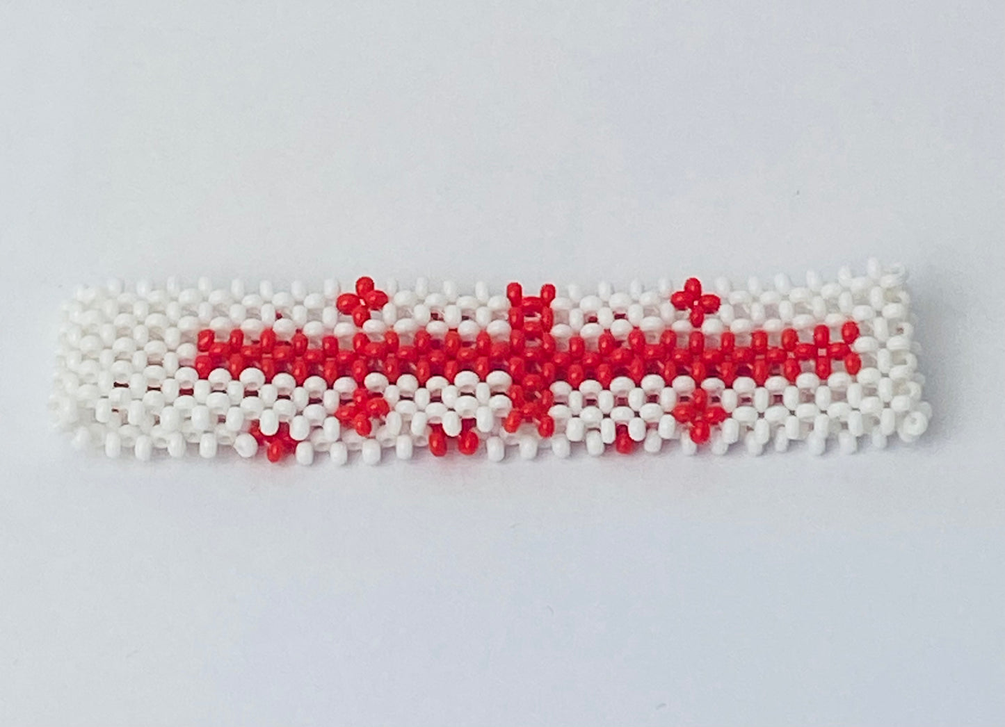 Georgia flag hand made fosbrace beads bracelet