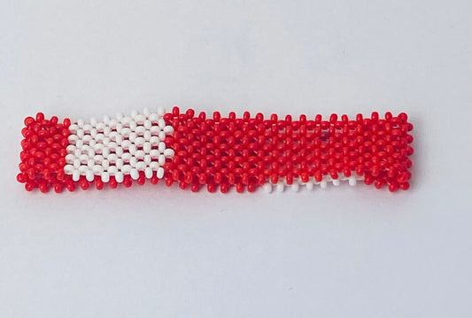 Bahrain flag hand made fosbrace beads bracelet