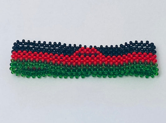 Malawi flag hand made fosbrace beads bracelet