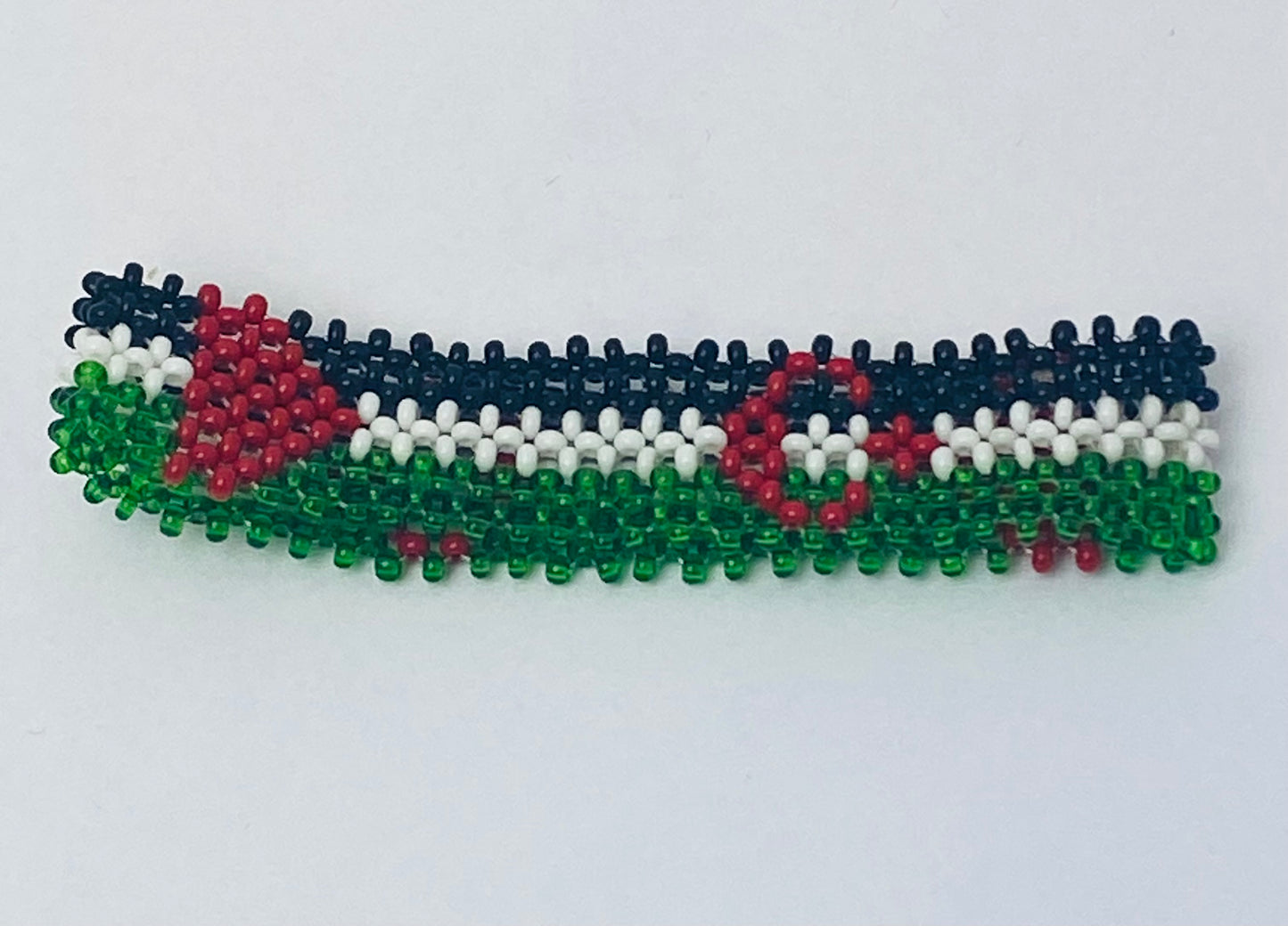 Western sahara flag hand made fosbrace beads bracelet