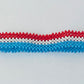 Luxemburg flag hand made fosbrace beads bracelet