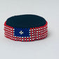 Liberia flag hand made fosbrace beads bracelet