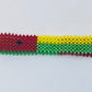 Guinea bissau flag hand made fosbrace beads bracelet