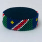 Namibia flag hand made fosbrace beads bracelet