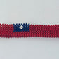 Taiwan flag hand made fosbrace beads bracelet