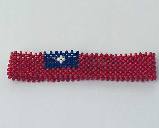 Taiwan flag hand made fosbrace beads bracelet