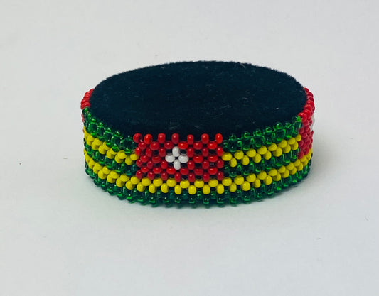 Togo flag hand made fosbrace beads bracelet