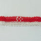 Singopore flag hand made fosbrace beads bracelet