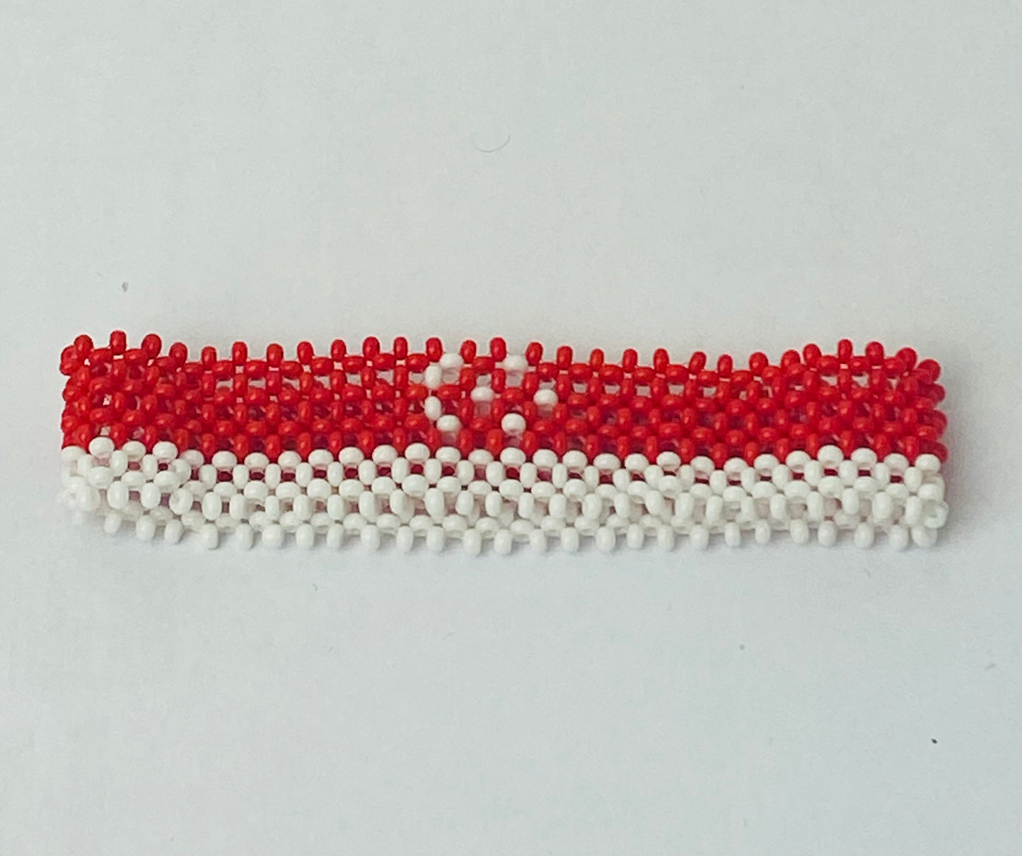 Singopore flag hand made fosbrace beads bracelet