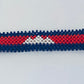 Cambodia flag hand made fosbrace beads bracelet