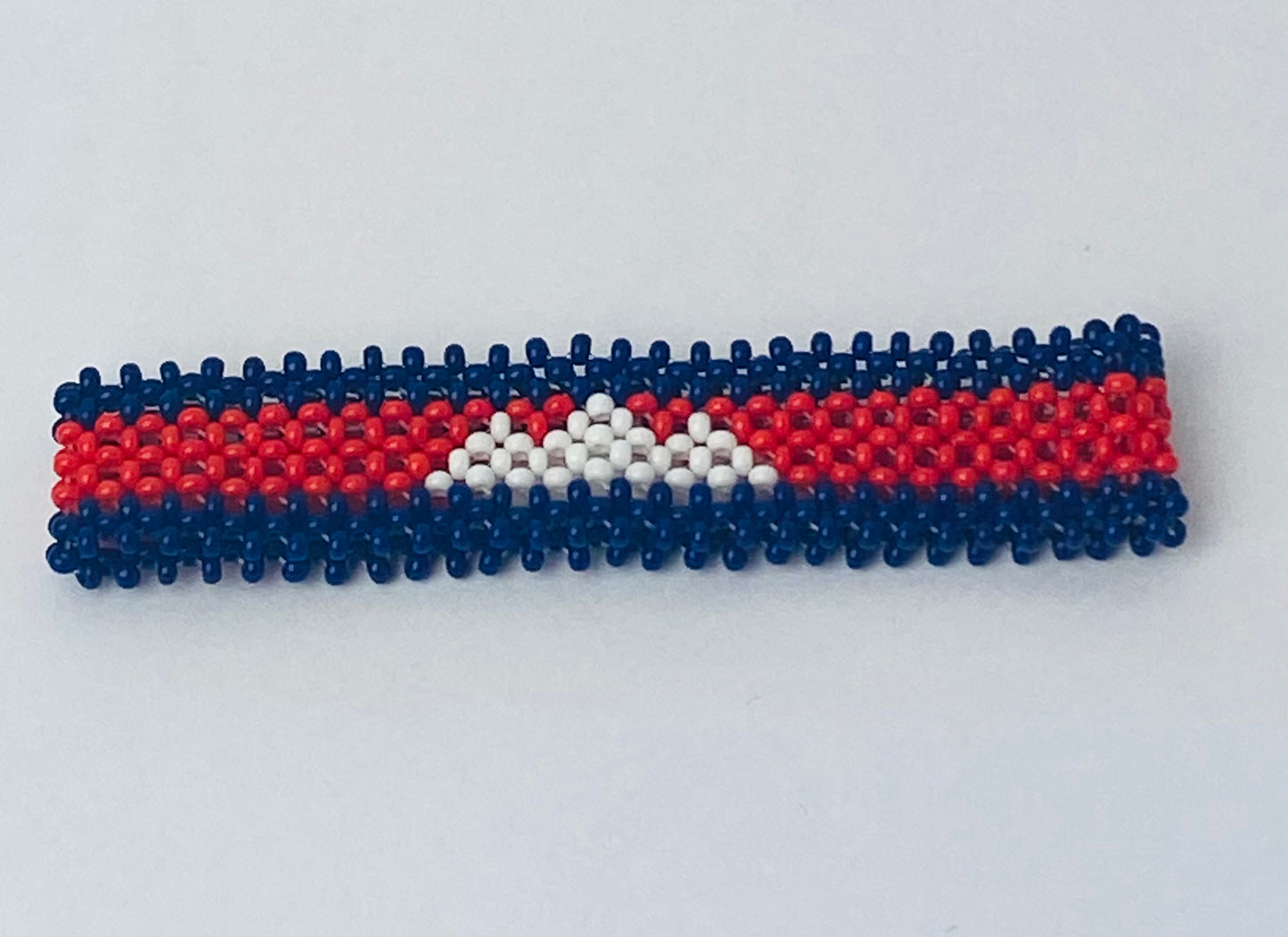 Cambodia flag hand made fosbrace beads bracelet