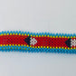 Swaziland flag hand made fosbrace beads bracelet