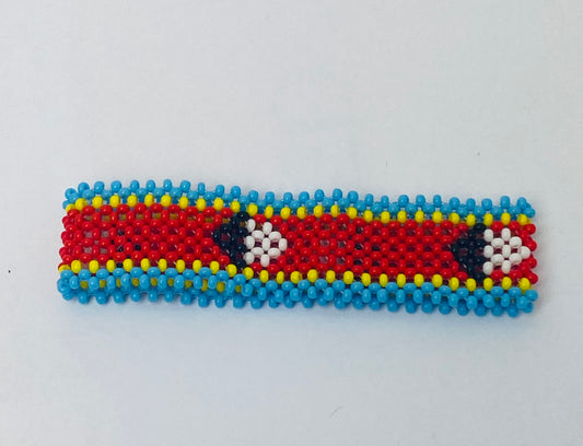 Swaziland flag hand made fosbrace beads bracelet