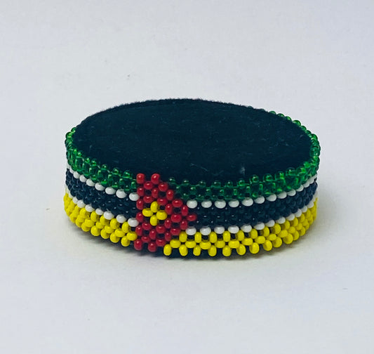 Mozambique flag hand made fosbrace beads bracelet