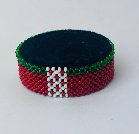 Belarus flag hand made fosbrace beads bracelet