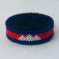 Cambodia flag hand made fosbrace beads bracelet