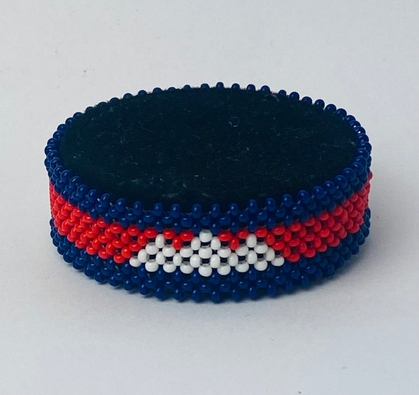 Cambodia flag hand made fosbrace beads bracelet