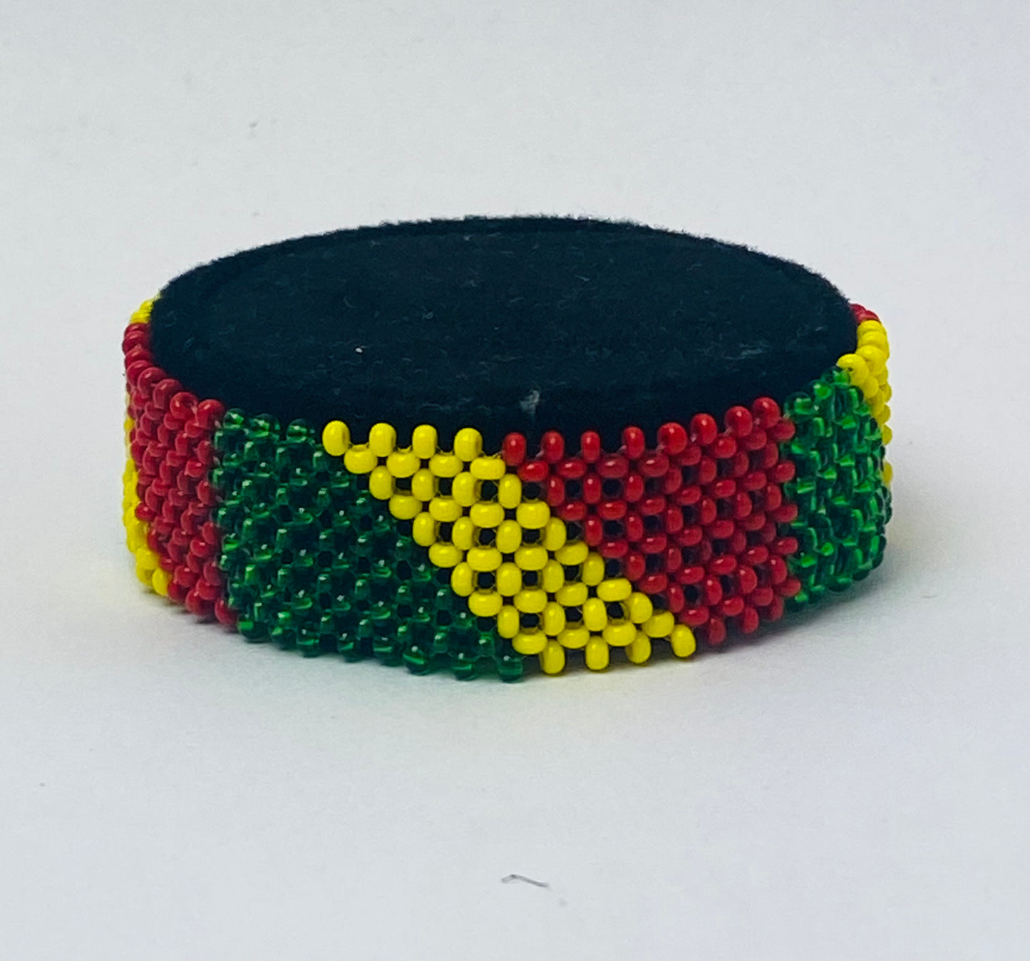 Congo republic flag hand made fosbrace beads bracelet