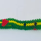 Sao tome and principal flag hand made fosbrace beads bracelet