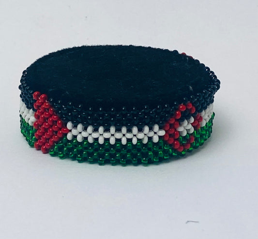 Western sahara flag hand made fosbrace beads bracelet