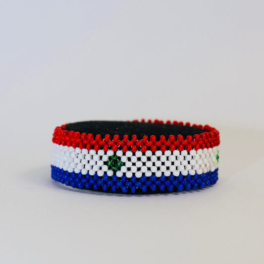 Paraguay flag bracelet