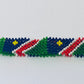 Namibia flag hand made fosbrace beads bracelet