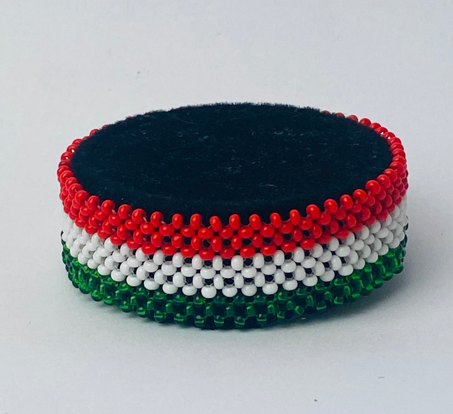 Hungary flag hand made fosbrace beads bracelet