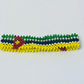 Mozambique flag hand made fosbrace beads bracelet