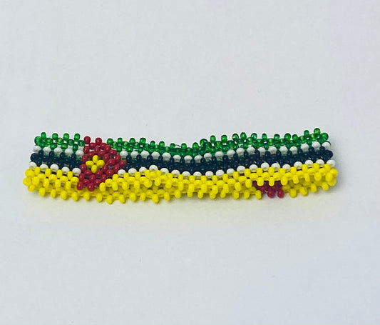 Mozambique flag hand made fosbrace beads bracelet