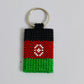 Afghanistan  flag hand made beads key chain