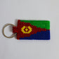 Eritrea flag hand made beads key chain