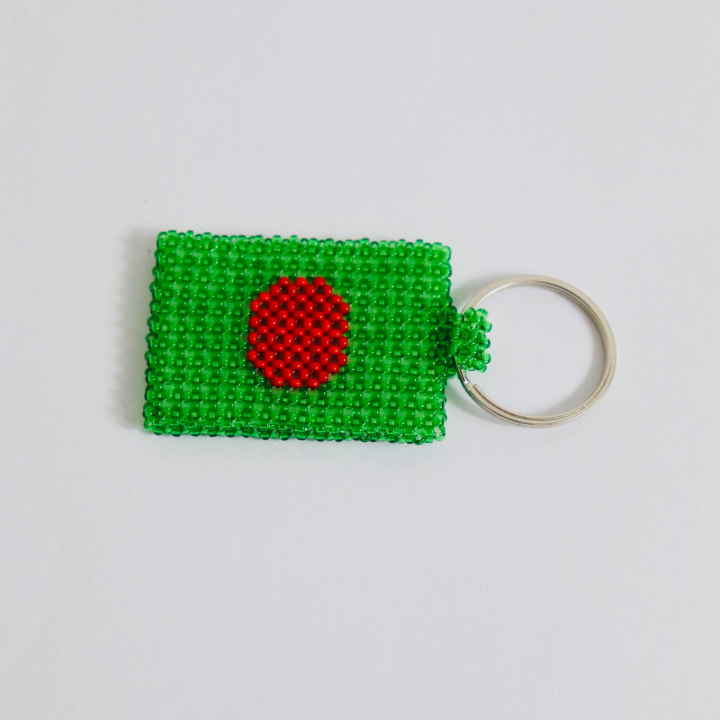 Bangladesh flag hand made beads key chain